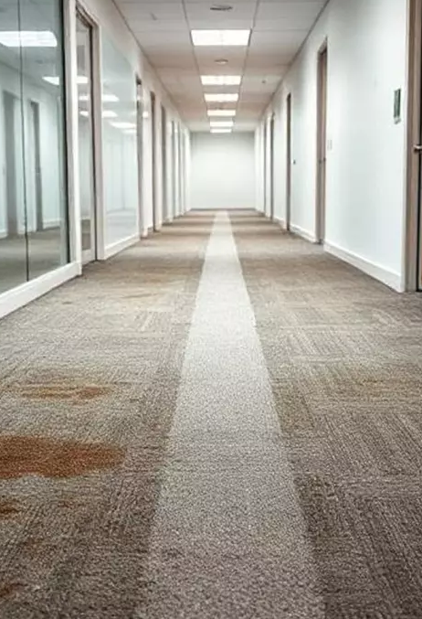 illustration d'une moquette de bureau très sale