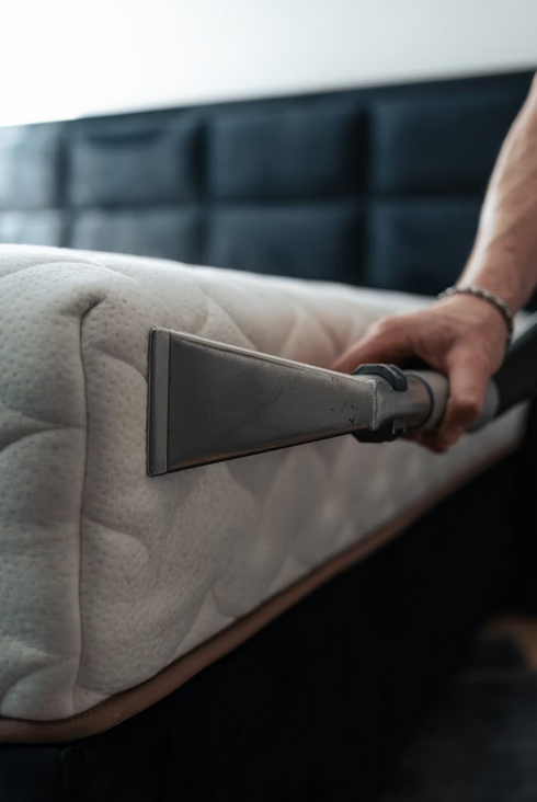 illustration d'un nettoyage et désinfection d'un matelas